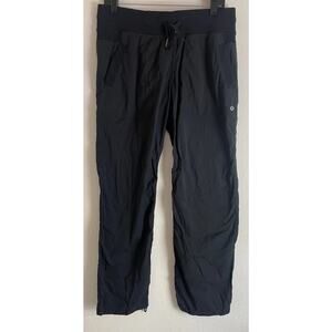 Lululemon Women’s Dance Studio Pant Mid-Rise Inseam 30” Black Ruched Size 10